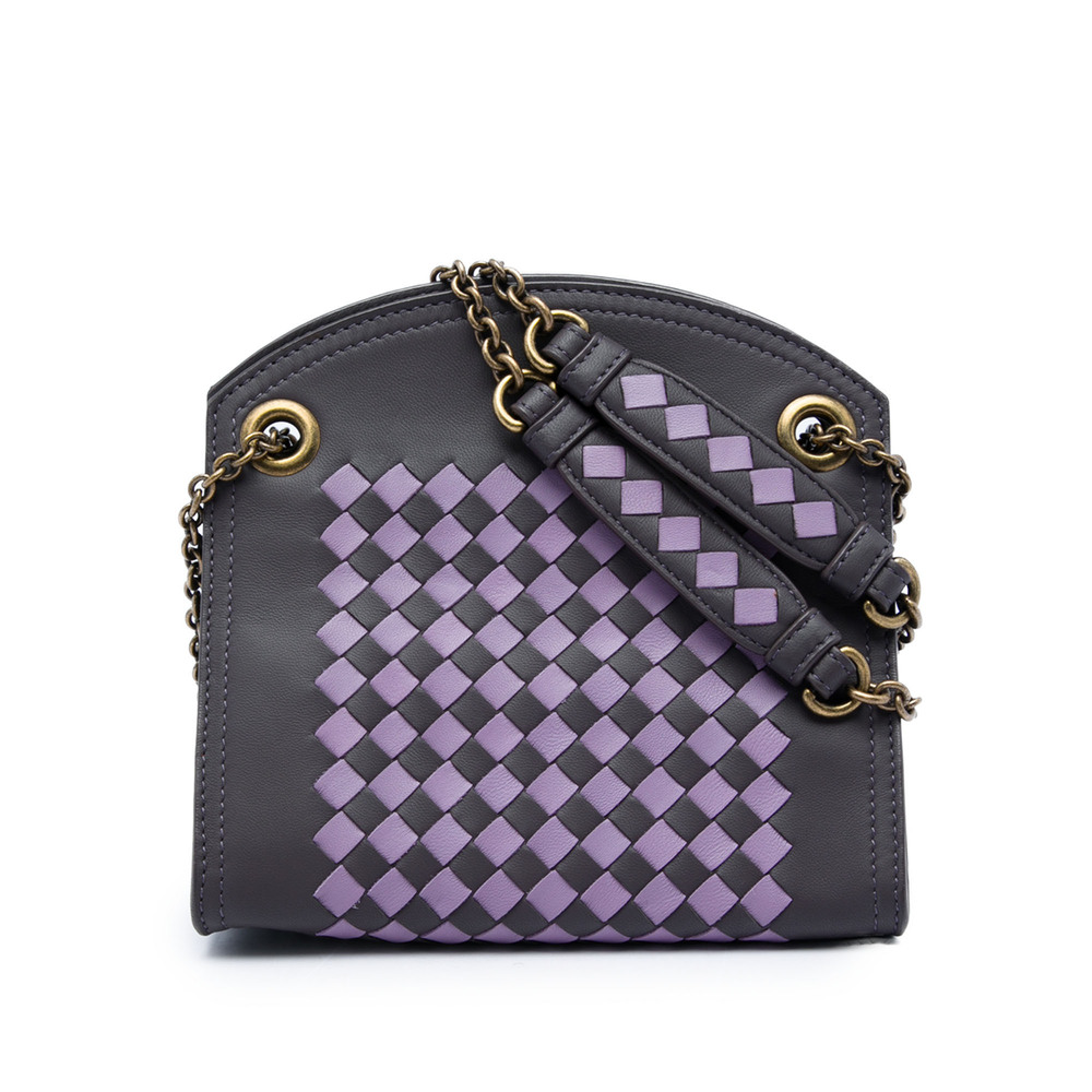 Pre-Loved Bottega Veneta Nappa Intrecciato Chain Wallet